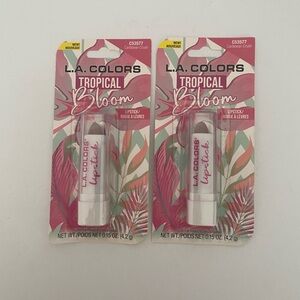 LA COLORS Tropical Bloom Lipstick Caribbean Crush C53577 Ltd. Edition 2 Sealed
